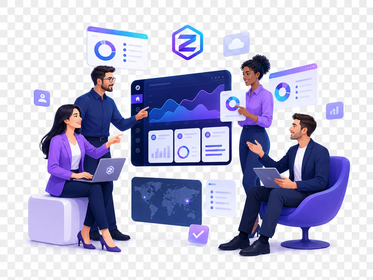 Zubiquiti software product suite illustration